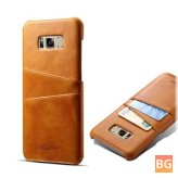 Cowhide Card Slot Case for Samsung S8