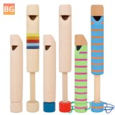 Orff Wooden Flute - Early Childhood Education Music Enlightenment Voice-Changing Musical Toys Gift