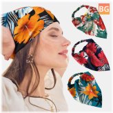 Women's Floral Scarf - Triangle Scarf with Wild Flowers