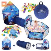 Ocean Play Tent with Ball Pool & Tunnel