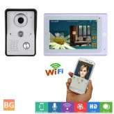 Wireless/Wired IP Video Door Phone with IR-CUT HD 1000TVL Camera and Night Vision,Support Remote APP Unlocking,Recording,Snapshots