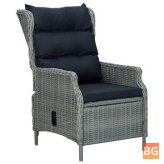 Garden Chair with Cushions - Poly Rattan