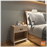 2-Piece Solid Wood Bedside Tables