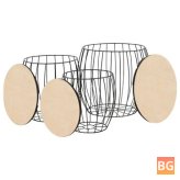 Plywood Coffee Table Set - 3 Pieces