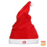 Soft Electric Santa Claus Hat - Size Adjustable