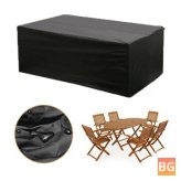 Waterproof Table Chair Cover with PVC Protector - 600D