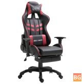 Gaming Chair with Footrest - Artificial Leather