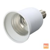 5 Pcs E12 to E27 Candelabra Base Lamp Light Socket with Screws