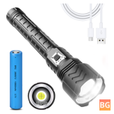 Rechargeable Tactical Flashlight - 5 Modes, Zoomable, Waterproof