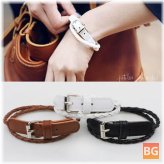 Leather Bracelet with 2 Pieces of Leather