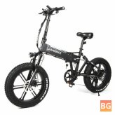 SAMEBIKE XWLX09 10Ah 48V 500W 20 Inches Moped Electric Bike - Smart Folding Bike 80-90km Mileage Max Load 150-180kg