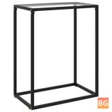 Console Table with Transparent Glass