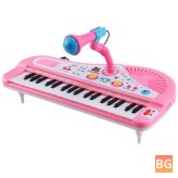 37 Key Keyboard for Kids - Musical Toy with Microphone