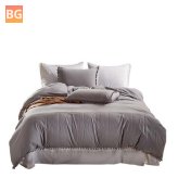 Queen and King Duvet Cover - with Washed Fabric