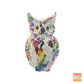 Colorful Owl Resin Ornaments