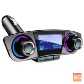 Bluetooth Car MP3 Player with Dual USB Charger and Hands-Free Calling