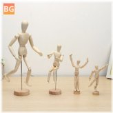 Wooden Jointed Doll Figures Model Painting Sketch Cartoon