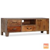 TV Cabinet with Wood Frame and Doors - 46.5