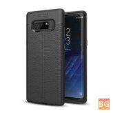 Leather TPU Soft Back Cover for Galaxy Note 8/S8 Plus