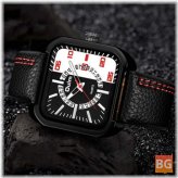 Date Display Fashionable Men's Wristwatch - Leather Strap with Quartz Movement