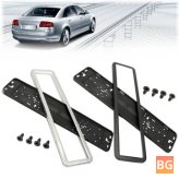 Black Car License Plate Frame Holder with Stylish Appearance and Durable Frame
