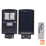 40W Solar LED Street Light with PIR Motion Sensor and Remote Control