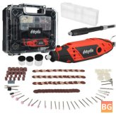 Rotary Tool - 130W - Electric Drill - Mini Grinder - Variable Speed - with 200pcs Accessories - Flex Shaft and Carrying Case