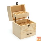 Wooden Essential Oil Storage Box with Container Protector