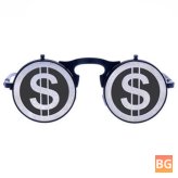 Vintage Sunglasses with Flip Up Lens and personality Glasses
