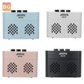 AROMA AG-05 Bluetooth Electric Guitar Amp Amplifier - 5-Watt Stereo Output Distortion Gain Tone Control 3.5mm monitoring 6.35mm