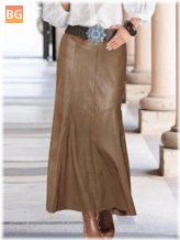 Zipper Skirt for Women - Style Back
