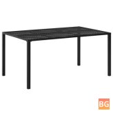 Garden Table - Black 59.1