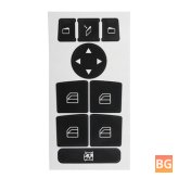 Window Switch Button Repair Decal