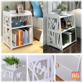 Double Hallway Storage Cabinet with Shelves - Modern White