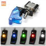 Rocker Switch Control LED Indicator Light 12V 20A with Cover