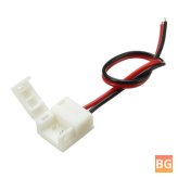 1.8mm/2.4mm Width One Terminal Connector with Wire Waterproof for Single Color LED Strips
