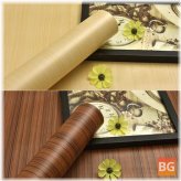 PVC Wallpaper with Wood Grain Mural Decal - Home Beauty Fashion Decoration