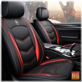 Wear-Resistant PU Leather Front and Rear Seats Set for 5-Seater Cars
