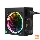 RGB Power Supply for PC with Silent Cooling Fan and 800W Output