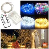 100-LED Fairy Light with Remote Controller - Silver