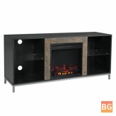 TV Stand for TVs up to 50'' - Modern Storage Cabinet Console with Electric Fireplace