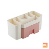 Desktop Cosmetic Case with small drawer for storage
