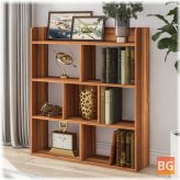 Small Bookcase for Office Home - Combination with Floor Standing Shelf