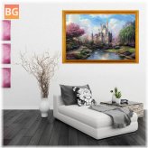 Castle DIY - Oil Painting By Numbers Kits - Frameless Paper Art