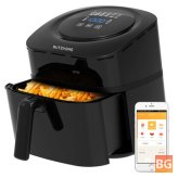 6L Smart Air Fryer with APP Control, Air Fryer Recipes, Temperature Control,Removable Basket, Smart Recipe and Non-stick Coating