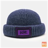 Beanie Cap with Letter Pattern - Landlord