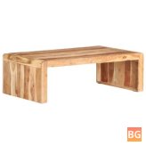 43.3"x24.8"x13.8" Solid Wood Coffee Table