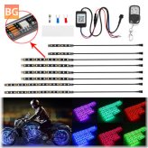 Remote Control Flashing Lamp for Motorcycle - 8PCS