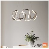 LED Chandelier with Crystal Bulbs - Bedroom Lamp