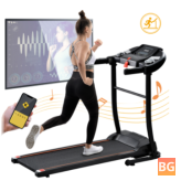 Treadmill 1.5HP with 12km/h LED Display and Intelligent Running Machine - Max Load 100kg